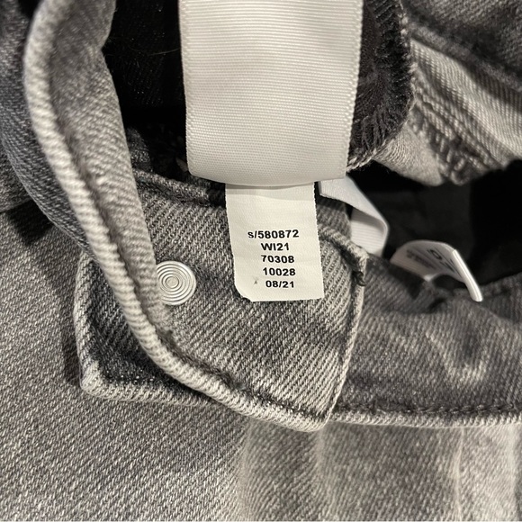 LOFT Button Front High Rise Ankle Length Skinny Jeans in Gray Size 26 - Picture 10 of 11